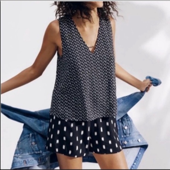 Madewell Ikat Overlay Romper - Picture 4 of 11